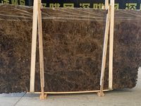 Dalles de marbre brun Emperador foncé espagnol polies en usine pour carreaux muraux, carreaux de sol, comptoirs, tables à manger, découpées sur mesure