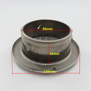 Couvercle d'évent de style à persiennes pour moteur de bateau marin en acier inoxydable de 4 et 6 pouces pour hôpitaux et écoles - Product Image 4
