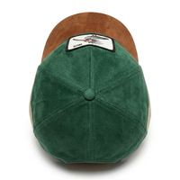 Gorra de béisbol vintage de gamuza neutra con parche de animal, bicolor, con malla trasera, snapback, etiqueta tejida personalizada, tipo trucker