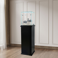 Vitrine de présentation haut de gamme Sundo 2024 en bois sur mesure pour bijoux et montres, meuble de musée noir moderne, comptoir de présentation pour montres et bijoux