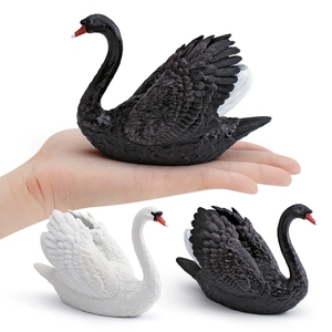 Modèle de cygne animal sauvage simulé, jouets cognitifs pour enfants, volailles de ferme, cygne blanc, cygne noir, ornements décoratifs - Product Image 3