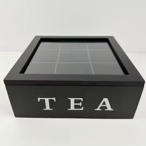 Wholesale Eco-friendly MDF Wood Tea Storage Box Customizable Hotel Deco Gift Engraved Model Pattern Wooden Craft and Wall Sign