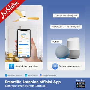 Ventilateur de plafond nordique moderne 4 en 1, guirlandes, 3 lames en bois, 48 pouces, économie d'énergie, moteur décoratif <span class=keywords><strong>dc</strong></span> - Product Image 6