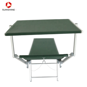 الألومنيوم للطي شاطئ الشمس سرير صالة الشاطئ كرسي للشاطئ مع سقف - Product Image 3