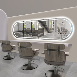 Horizontal Oval Smart <b>Makeup</b> <b>Led</b> <b>Mirrors</b> Full Length Wall Mount Dressing Salon <b>Mirrors</b> Luxury Salon <b>Mirrors</b> Barber Shop <b>Mirrors</b> - Product Image 3