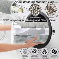 Sacs de lavage pour chaussures Sacs à linge pour chaussures Sac de nettoyage en maille pour baskets Sac d'organisation de voyage Pochette pour baskets Chaussettes Machine à laver