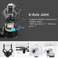 DOFBOT SE Brazo Robótico de 6 Grados de Libertad con Visión Artificial, Control por Máquina Virtual, Programación ROS Python, Controlador STM32, Kits de Módulos Electrónicos