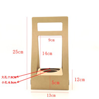 Boîte cadeau pliable pour plantes en pot, boîte cadeau florale de couleur unie, boîte à fleurs portable, fête des mères