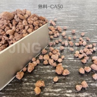 Ciment autonivelant à haute teneur en alumine (Al2O3 50,5-54,5%) en poudre de clinker, revêtement de four coulé, fabriqué au Henan, marque JINGHUA