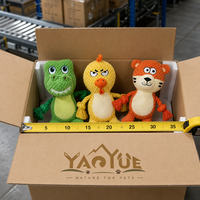 Mainan Tali Anjing Kartun Berbunyi, Desain Dinosaurus, Anak Ayam, Harimau, Interaktif, Dapat Digigit, Bersuara Kusut, Nanas, Tali Kapas Plush