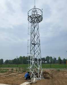 Torre de Observación Galvanizada para Medición del Viento en Praderas, Inspección y Vigilancia Forestal, Torre de Vigilancia de Incendios de Acero Angulado - Product Image 4