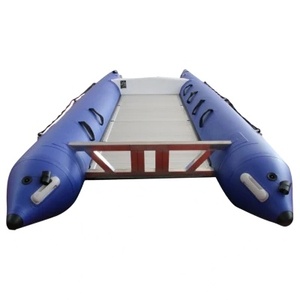 Catamarán Inflable de Alta Velocidad OEM ODM, <span class=keywords><strong>Thundercat</strong></span> de 3.8m 4.1m, Bote Deportivo de Carreras de PVC TPU en Venta - Product Image 4
