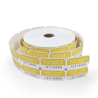 Billets de tombola personnalisables avec logo, rouleau de billets de loterie double, billets de tombola sur mesure pour événements, supermarchés, récompenses