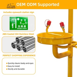 <span class=keywords><strong>Douche</strong></span> d'urgence et collyre Station de lavage oculaire en acier inoxydable Norme ANSIZ358.1-2014 - Product Image 5