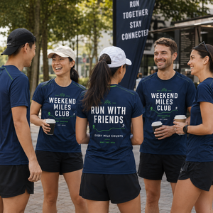 T-shirt de course personnalisé Weekend Miles pour l'entraînement et la compétition – Vêtements de performance athlétique - Product Image 4