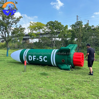 Modèle de missile simulé gonflable personnalisé, numérique, décoratif promotionnel, pour événements aérospatiaux, centres commerciaux, sites panoramiques en plein air