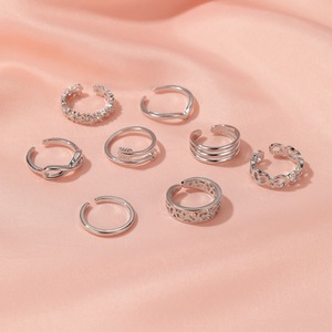 Bohemio sin fin cobre dedo del pie anillos minimalista flor <span class=keywords><strong>Opem</strong></span> pies nudillo anillo mujeres pie joyería al por mayor - Product Image 3