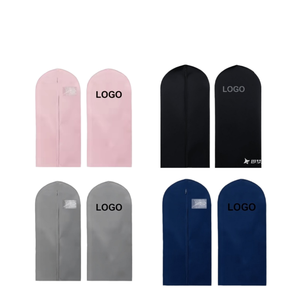 Оптовая продажа, Экологичная прозрачная одежда, Пыленепроницаемый Чехол для платья, розовая Нетканая сумка для одежды - Product Image 1