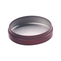 Kustom 2oz 4oz 6oz 8oz kosong bulat kaleng logam mawar emas Matte putih wadah logam hitam/kaleng lilin untuk kosmetik