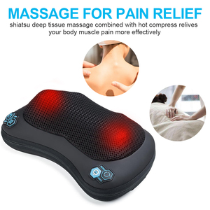 Nowcozy bantal pijat Shiatsu, mesin pijat kiropraktik pereda nyeri, bantal Bahu leher, bantal pijat Shiatsu