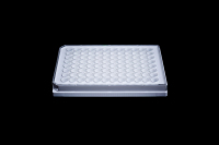 Plaques de culture cellulaire Alpha Plus, jetables, à fond plat, 96 puits, en polystyrène, transparentes/blanches/noires, pour cellules et ELISA