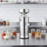 Machine industrielle automatique à moteur électrique pour la fabrication de beurre de cacahuètes, de pâte de noix et de tahini 15 kg/h