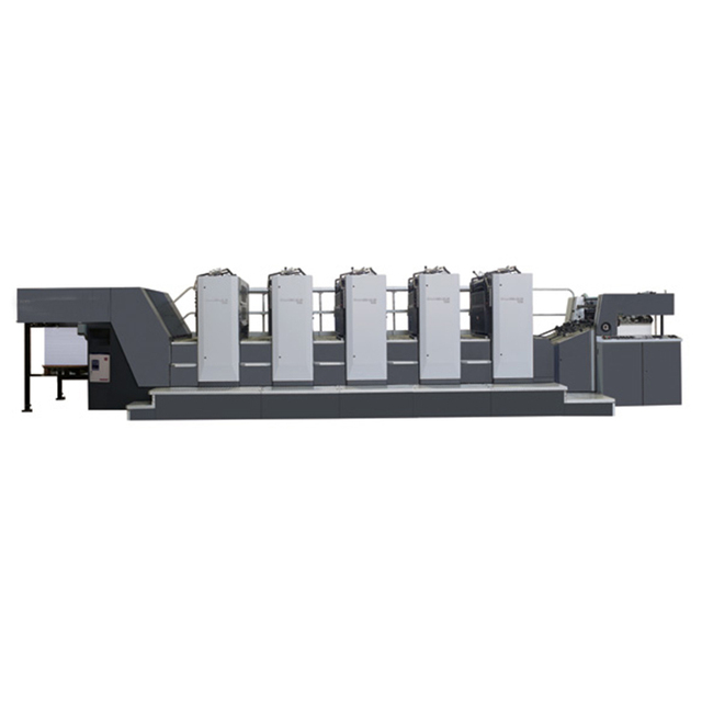 5 Color Large Format Folio Offset Press Printing Machine With UV Printer