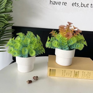 Plantes vertes artificielles Fuyu Collection, 23 cm, en plastique, décoration intérieure, ornement pour salon. - Product Image 3