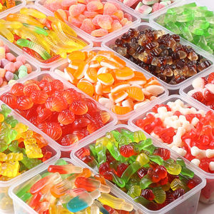 Pack d'échantillons personnalisés en gros de bonbons gélifiés saveur sucrée et acidulée, halal, en vrac, à peler, gélifiés personnalisés - Product Image 1