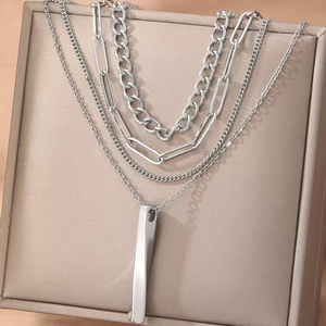 Nouveau Collier Tendance pour Femme, Chaîne de Clavicule Simple et Élégante en Acier Titane, Bijou Cadeau, Accessoire de Mode - Product Image 5