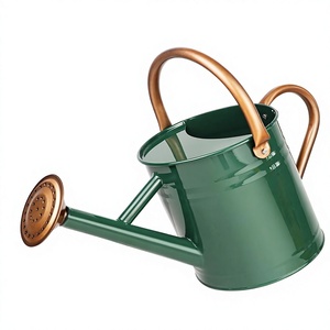 Lata de agua de jardín de metal galvanizado, hierro a todo color para uso en interiores y exteriores, duradero y elegante - Product Image 1