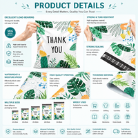 Sacs d'expédition compostables 100 % biodégradables avec logo personnalisé, écologiques, pour vêtements