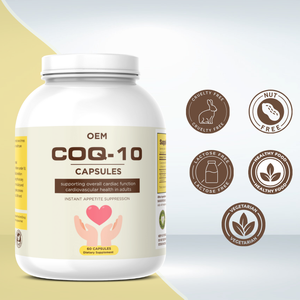Cápsulas de Coenzima Q10 OEM/ODM, Vitamina Antioxidante para la Salud del Corazón y el Apoyo Cerebral en Adultos - Product Image 2