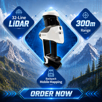 Le LiDAR mobile SHARE SLAM S100 intègre une antenne RTK de qualité cartographique et une double batterie.