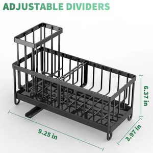 Escurridor de Cocina Metálico con Función de Drenaje, Estante Multifuncional para Esponjas y Estropajos para Uso Doméstico - Product Image 2