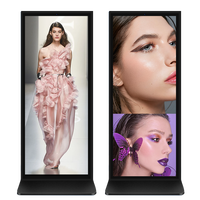 Tótem de pantalla táctil para interiores de 70 pulgadas, quiosco de publicidad LCD, software CMS gratuito para empalme, uso de señalización digital y pantallas