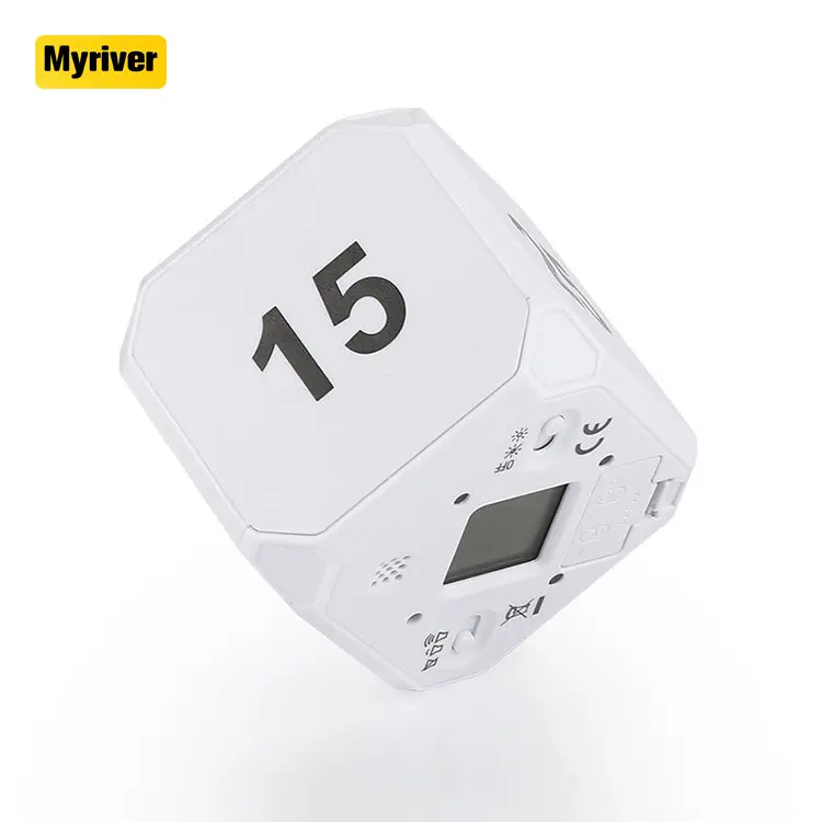 Myriver Zeit management und Countdown-Einstellungen für die Kinder küche mit Rhombus Cube Timer Übung Timer Flip Digital Timer