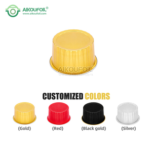 Recipientes <span class=keywords><strong>de</strong></span> aluminio desechables para alimentos, productos en rollo y carne, caja aislante, moldes individuales para mini pasteles congelados - Product Image 2