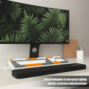 Soporte inclinado para teclado de computadora y reposamuñecas para una escritura ergonómica fácil - Product Image 3