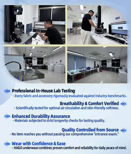 Calzoncillos bóxer HAGO <span class=keywords><strong>para</strong></span> hombre, 4 unidades, segunda piel, <span class=keywords><strong>con</strong></span> bolsa de contorno de soporte, tela elástica suave y transpirable - Product Image 6