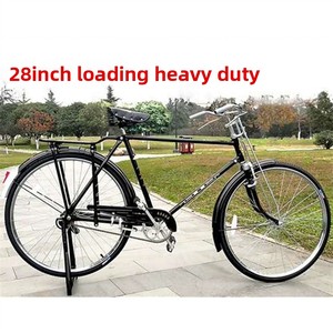 Bicicleta Urbana Estilo Vintage de 28 Pulgadas, Cuadro de Acero al Carbono, Frenos Mecánicos Delanteros/Traseros, Asiento Confortable para Uso Urbano, Modelo H-85 con Ruedas de 28 Pulgadas - Product Image 4