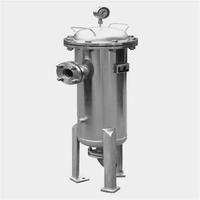 Boîtier de filtre à sac en acier inoxydable 304/316L personnalisable, 500 L/heure, garantie 1 an, pour la filtration des eaux usées