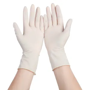 High Quality M5.0g Malaysia Non Sterile Examination Disposable Latex Gloves