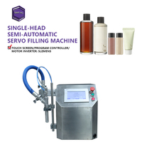 Machine de remplissage semi-automatique de bureau pour bouteilles en plastique et en verre, liquides, produits chimiques et cosmétiques