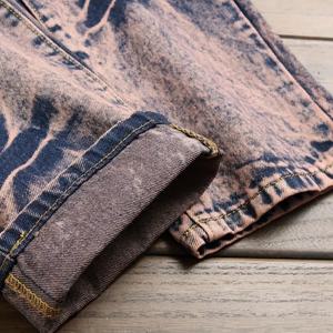 Pantalones Vaqueros Desgastados de Moda Urbana para Hombre, Estilo Hip Hop, Corte Recto, Cintura Media, Color Azul Invernal, Técnica de Lavado - Product Image 3