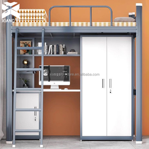 <span class=keywords><strong>Lit</strong></span> <span class=keywords><strong>superposé</strong></span> moderne à deux étages, dortoir scolaire, chambre à coucher, salon, appartement - Lits de dortoir en gros, lits doubles - Product Image 4