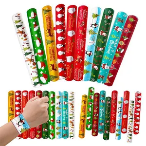 Factory Produced Spot Snap Ring Bracelet Cartoon Pattern Clapping Wrist Strap PVC Children's Toy Accessories Clapping Bracelet