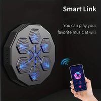 YUNPAO Meilleure vente : Machine de boxe interactive musicale avec cible, sac de frappe en PU pour le fitness, avec son rythmique pour l'entraînement