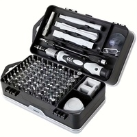 Juego de Destornilladores Magnéticos CR-V 115 en 1, Kit de Herramientas Profesional con Mango de Trinquete, Estuche de Almacenamiento de Puntas para Reparaciones en el Hogar y Garaje