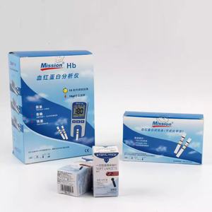 Tiras de Análise de Hemoglobina Método Químico Seco para 100 Pessoas/Caixa Suprimento de Saúde - Product Image 1